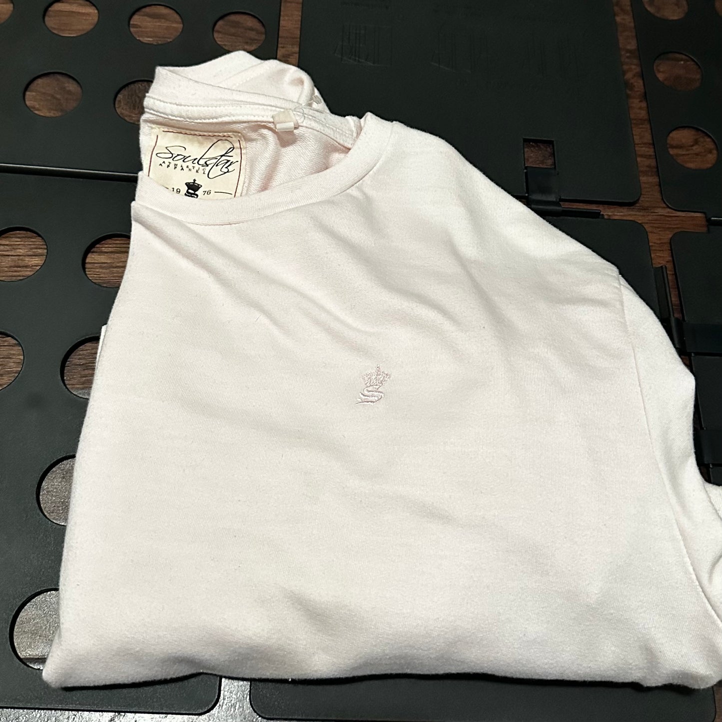 Mens Army light pink Soulstar Athletic Apparel Crewneck - XL