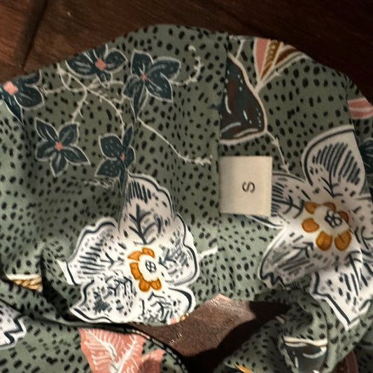 Green Floral Bathing Suit - Small