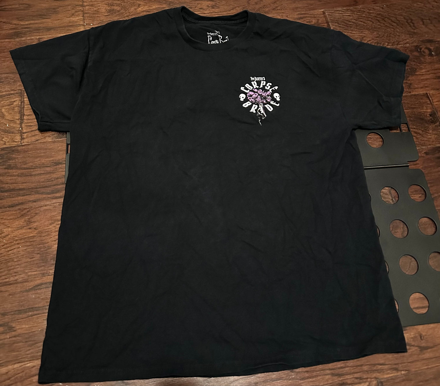 Disneys Tim Burton The Nightmare Before Christmas Corpse Bride Black T-Shirt - XL