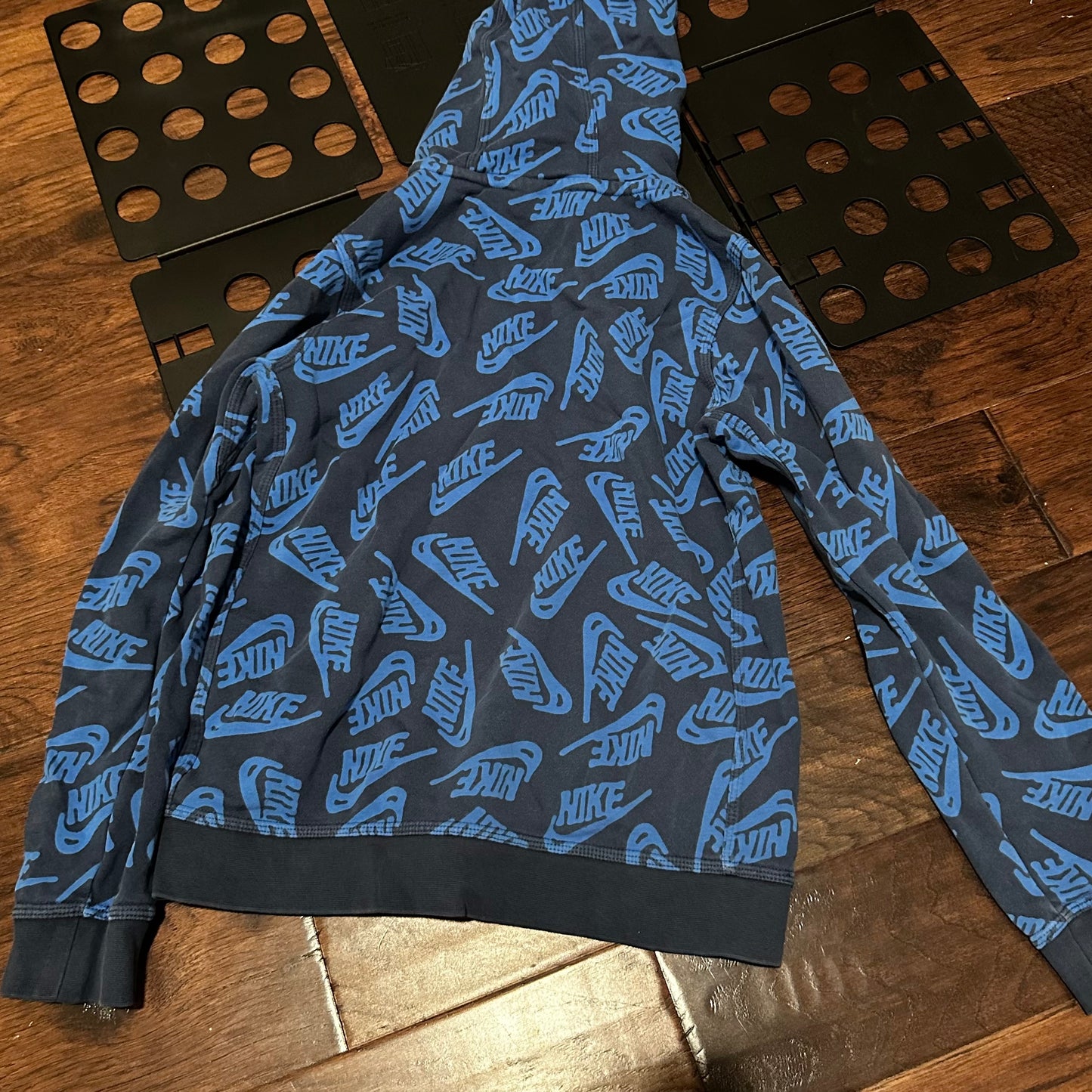 Nike Blue Hoodie With Nike Writing