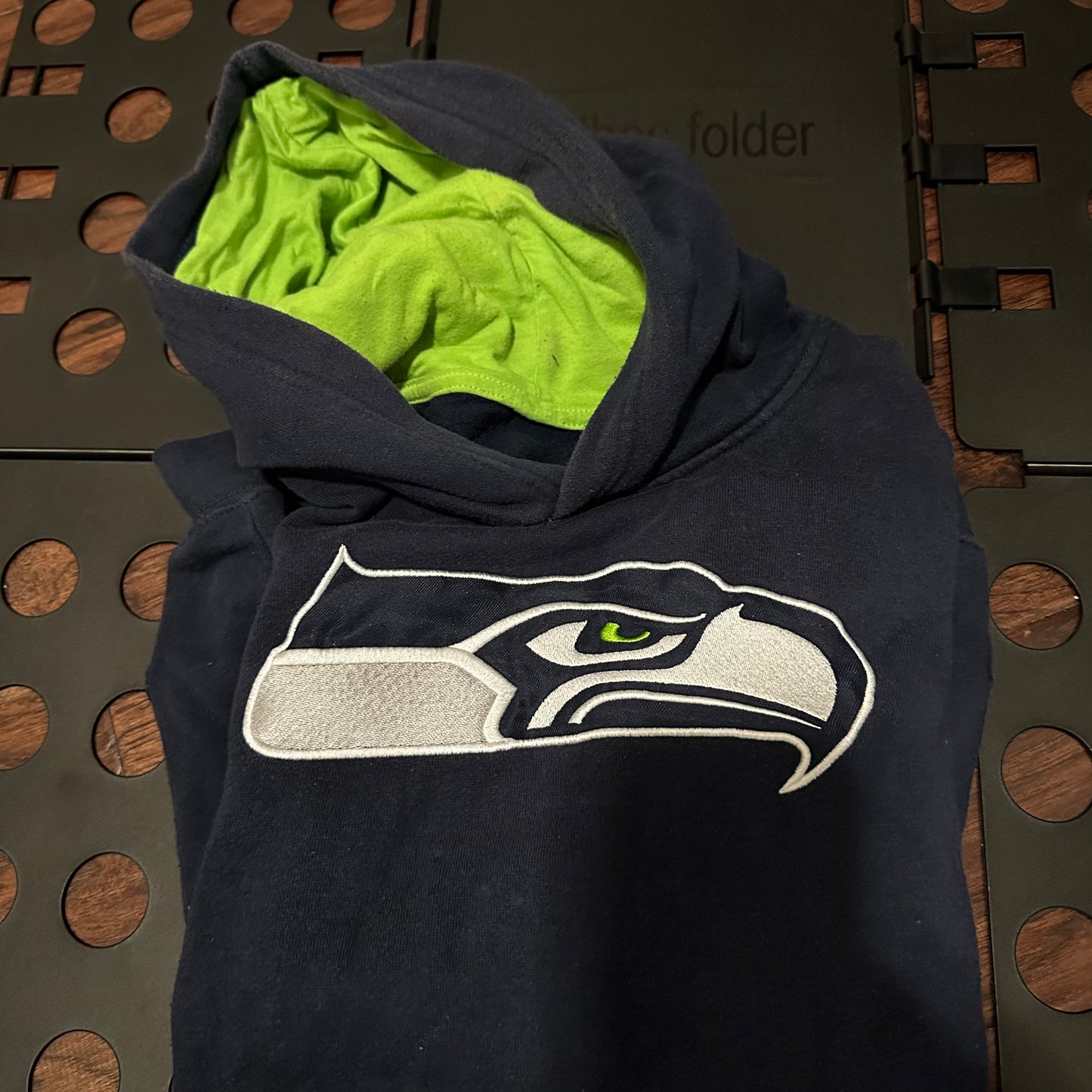 NFL Seahawks Blue Hoodie - Youth Large