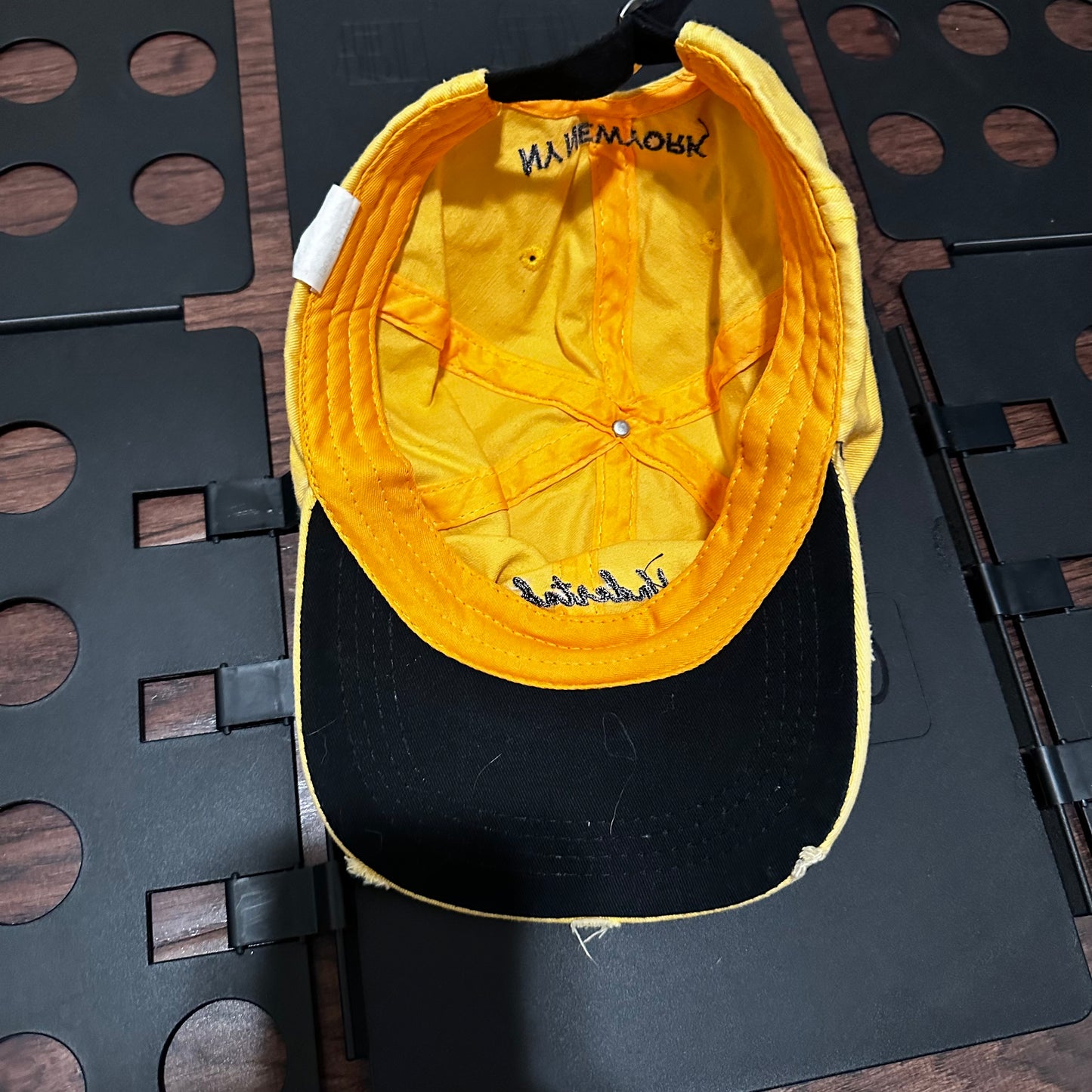 Yellow adjustable Hat
