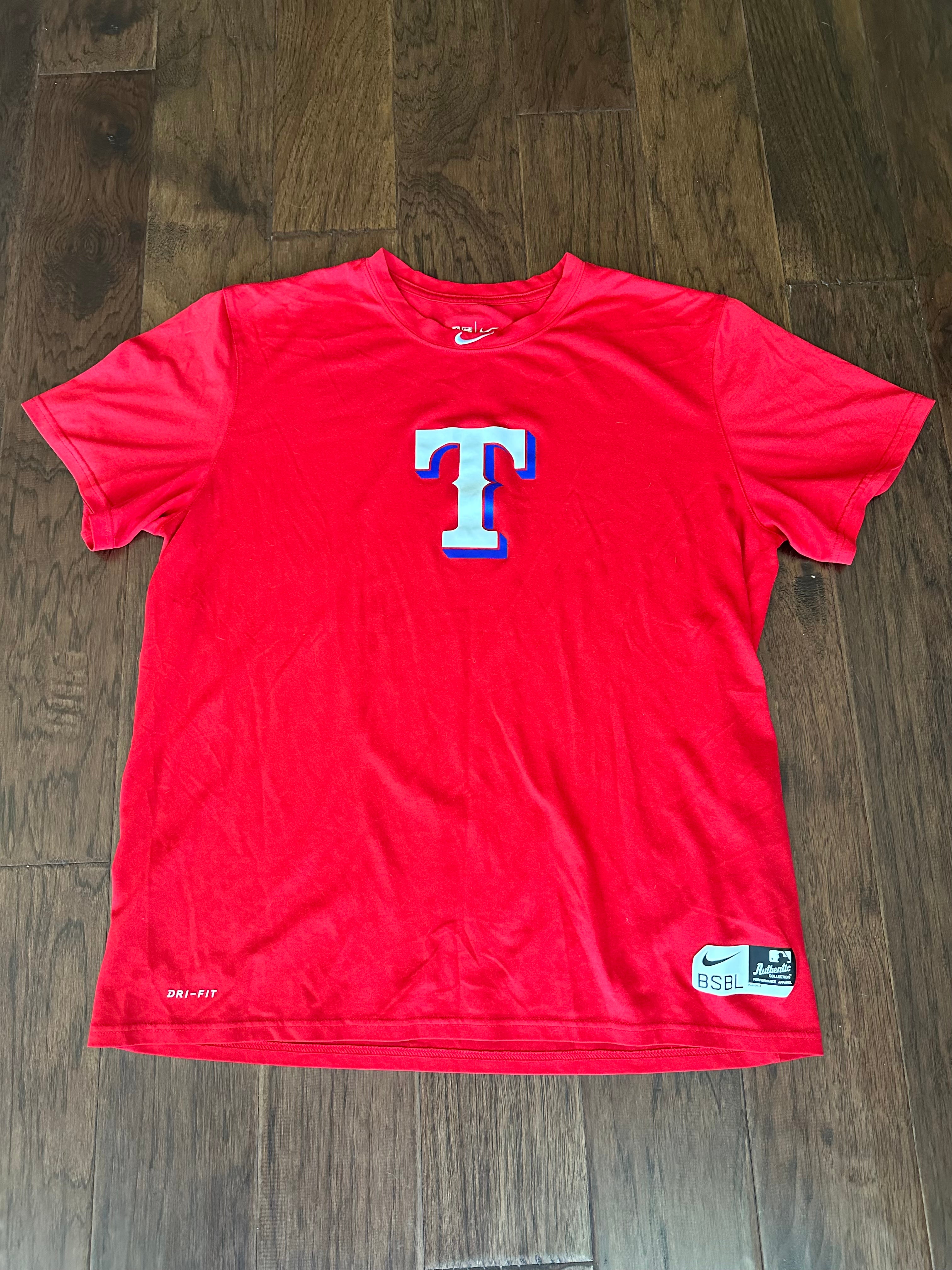 47 Texas Rangers Red Flanker Short Sleeve Fashion T Shirt