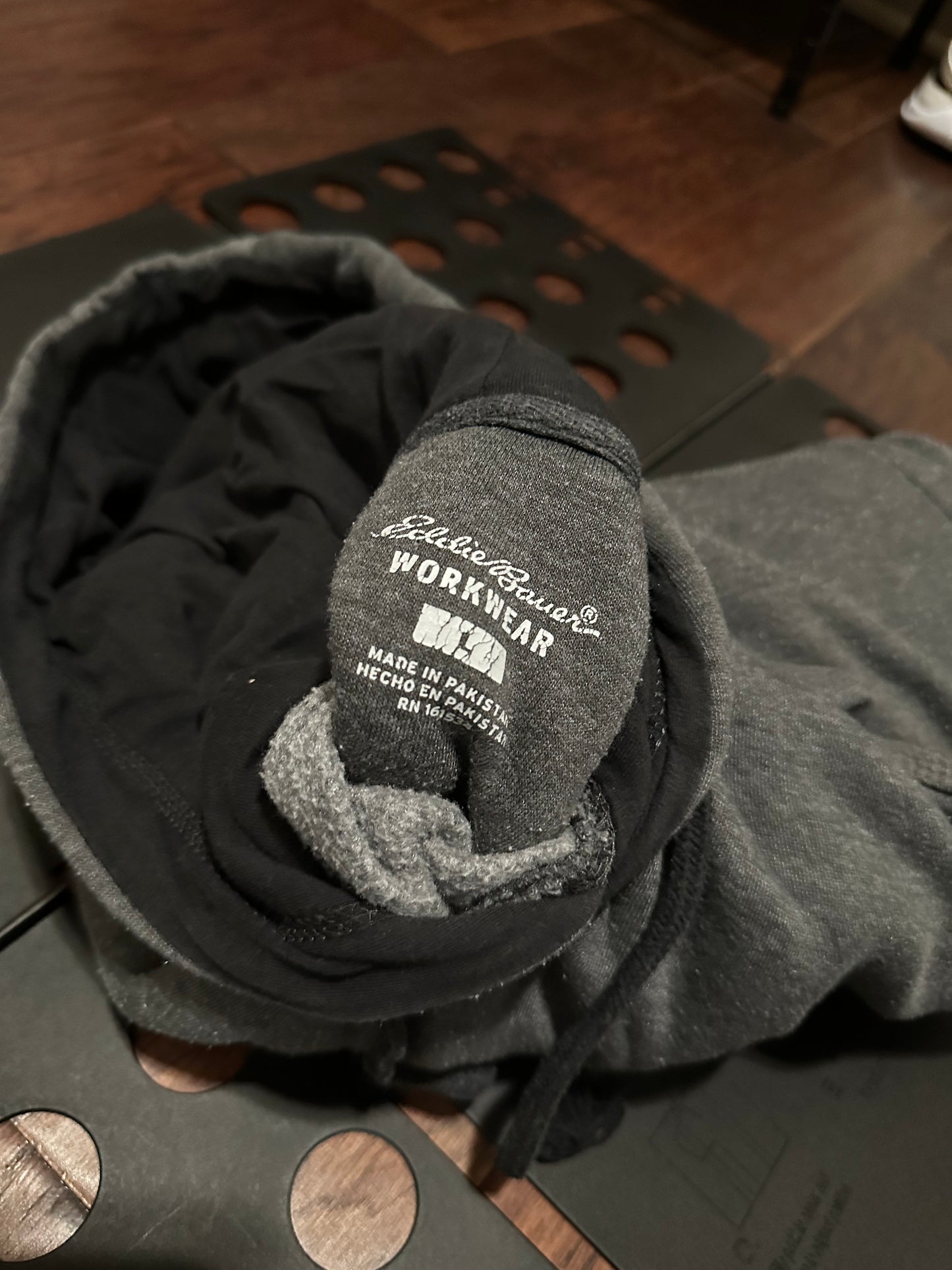 Eddie Bauer work wear Grey Hoodie - Large