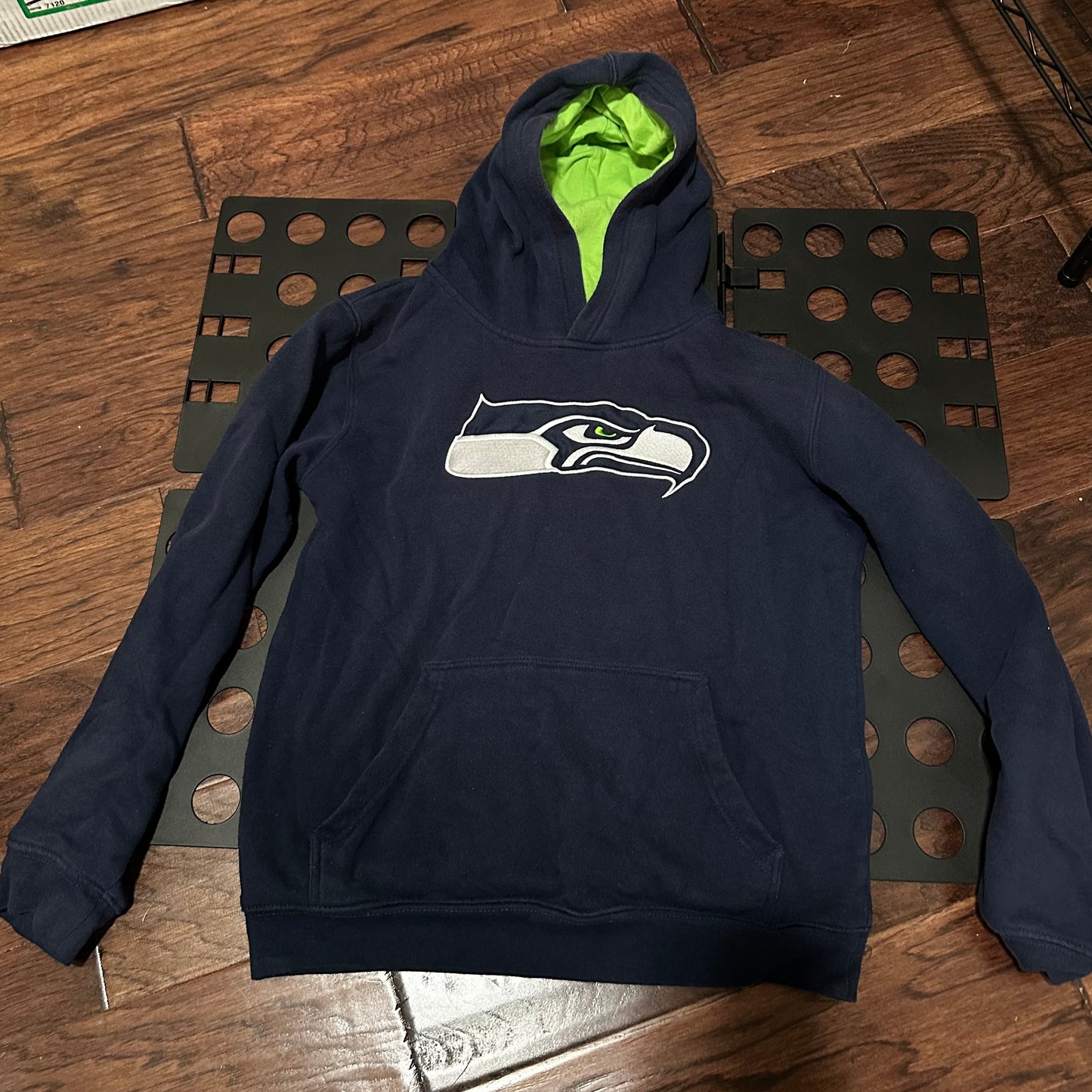 NFL Seahawks Blue Hoodie - Youth Large