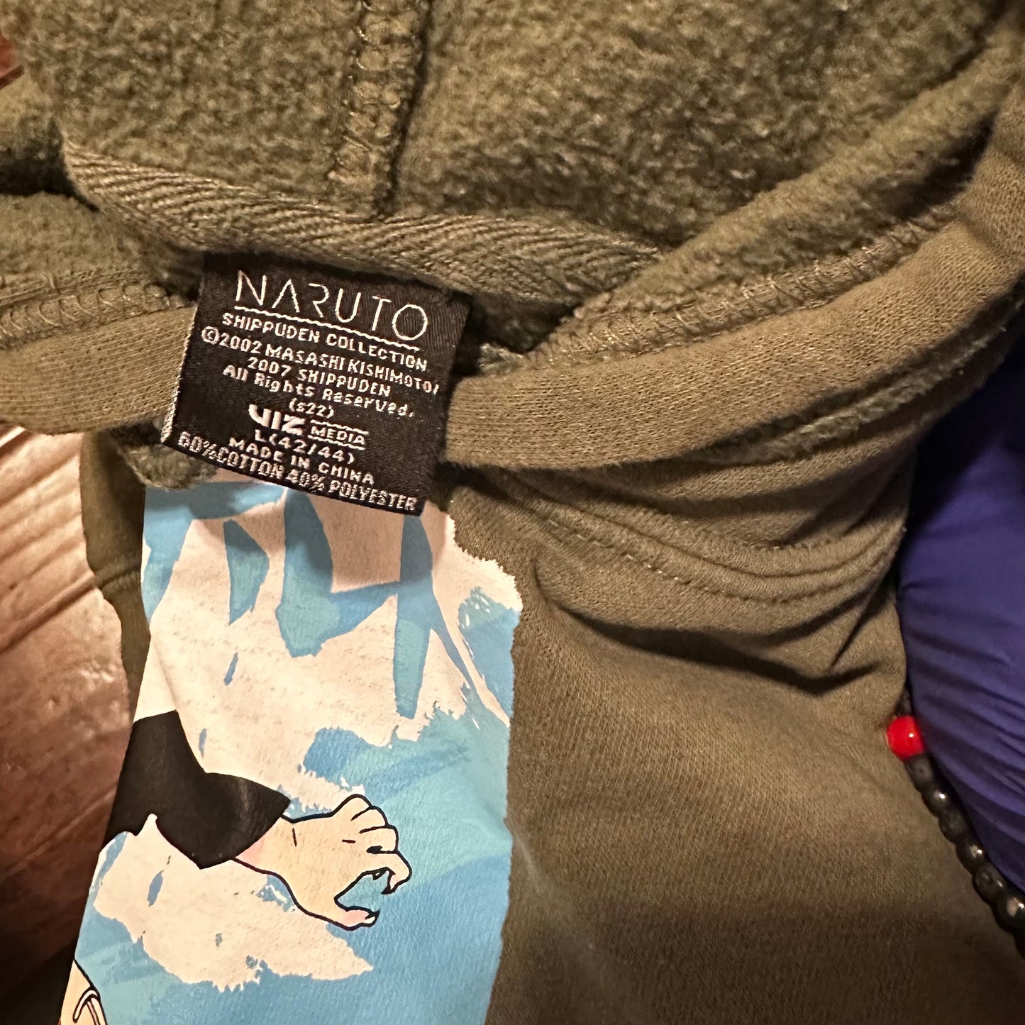 Olive Naruto Hoodie - Youth Large