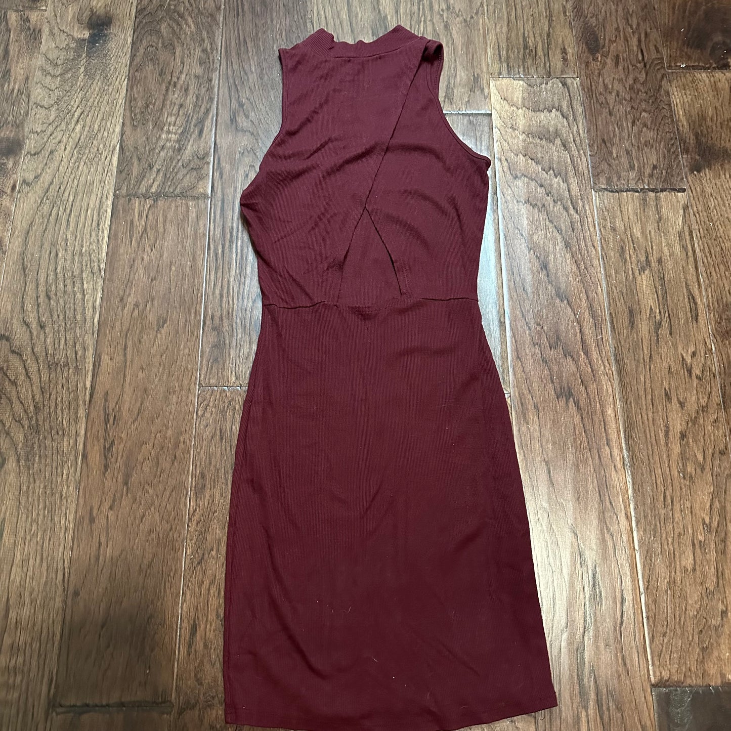 Charlotte Russe Burgundy Casual Dress Mini Mock Short - Small