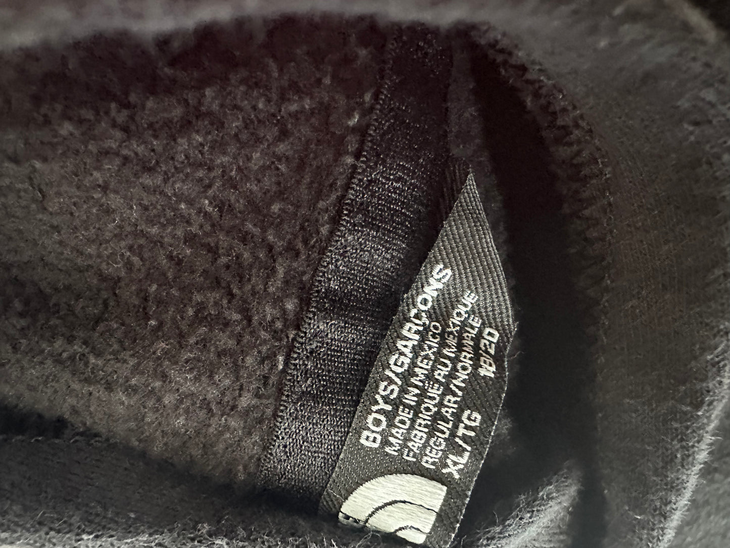 North Face - Black Hoodie - Youth XL