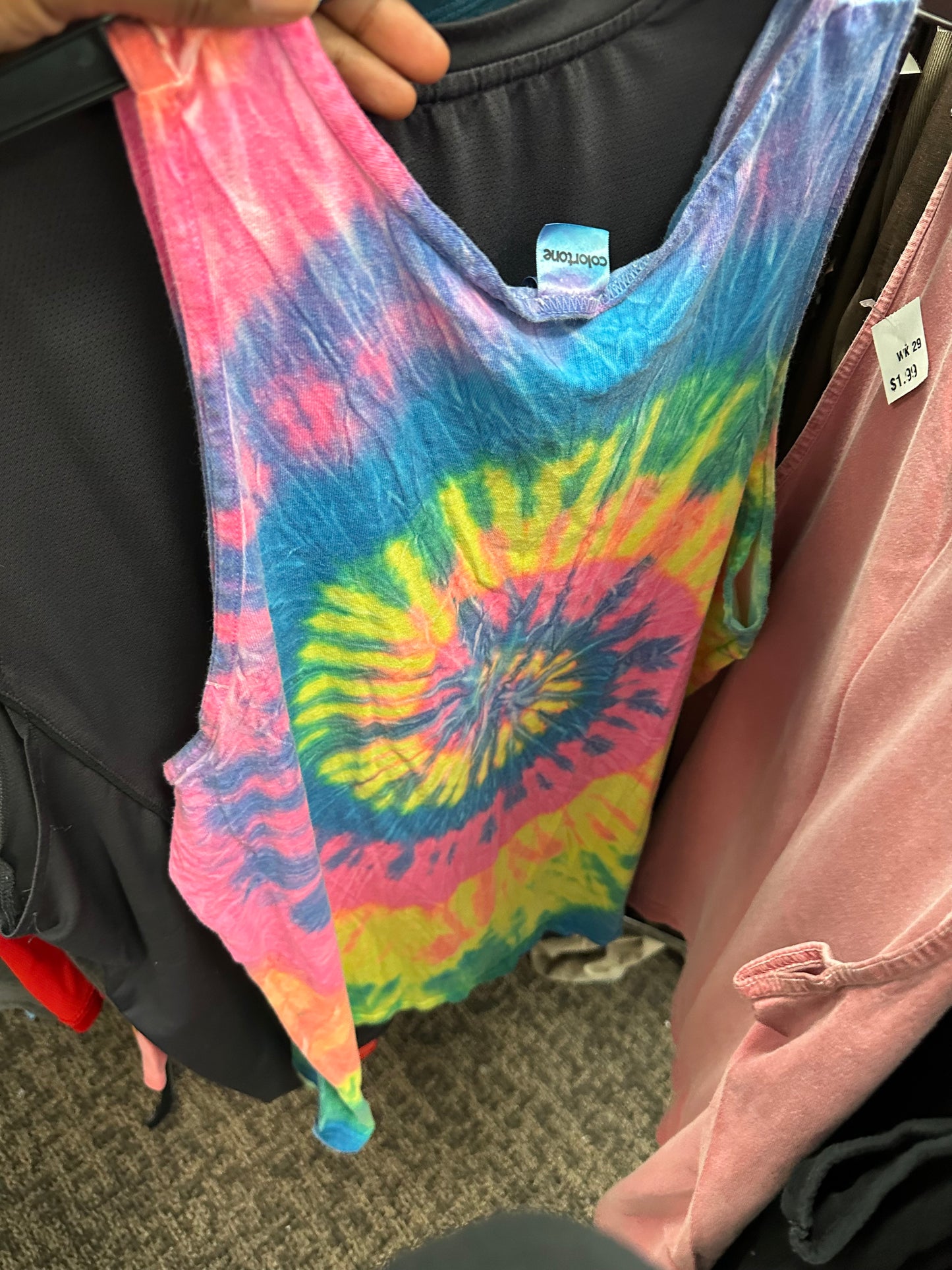 Mad Decent tie dye tank top - Large