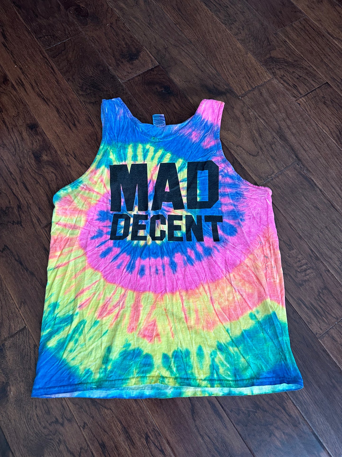 Mad Decent tie dye tank top - Large