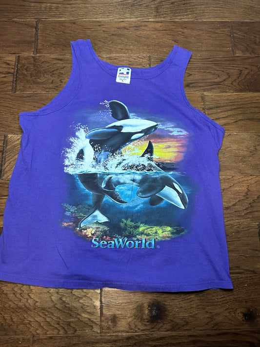 Lexington SeaWorld Blue Tank Top vintage - Large