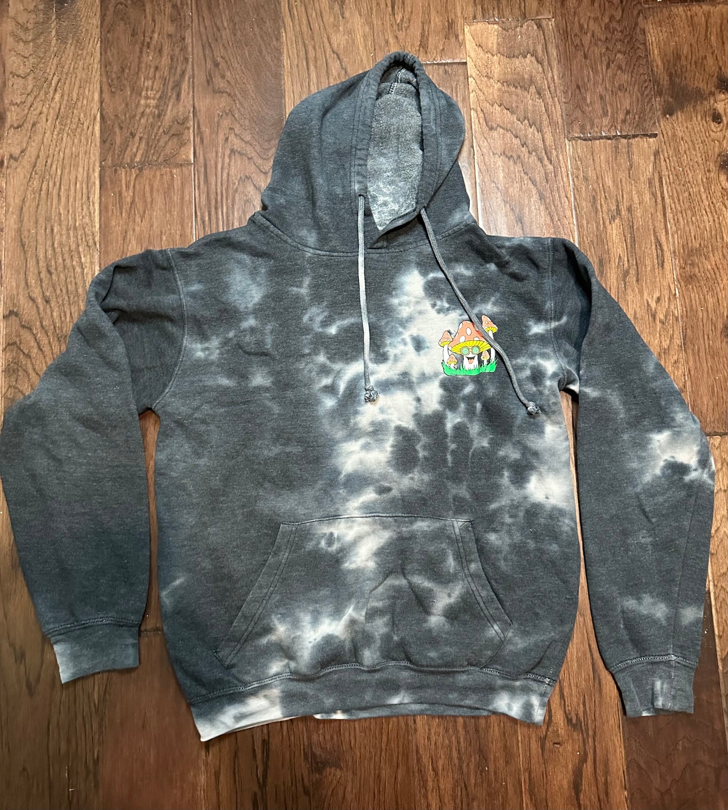 Eighty Eight Grey Hoodie with graphic - Medium