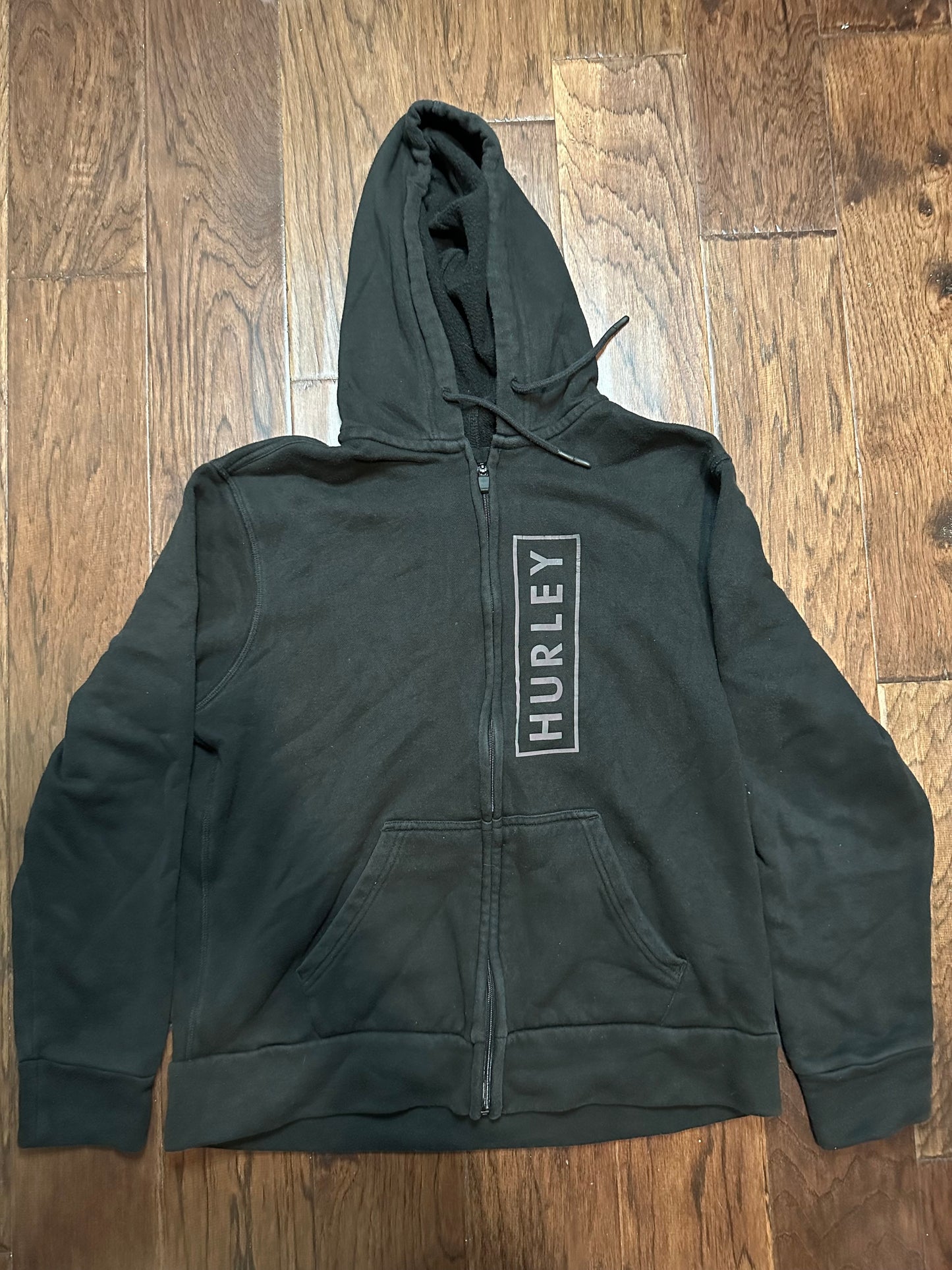 Hurley black hoodie with zipper - Small