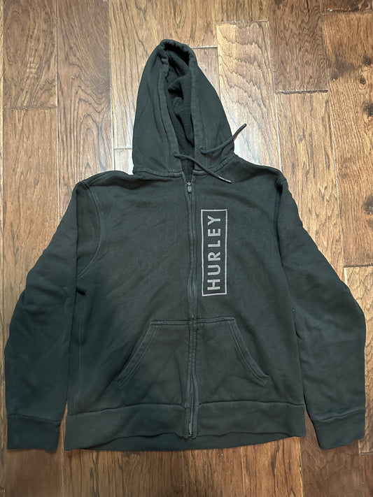 Hurley black hoodie with zipper - Small