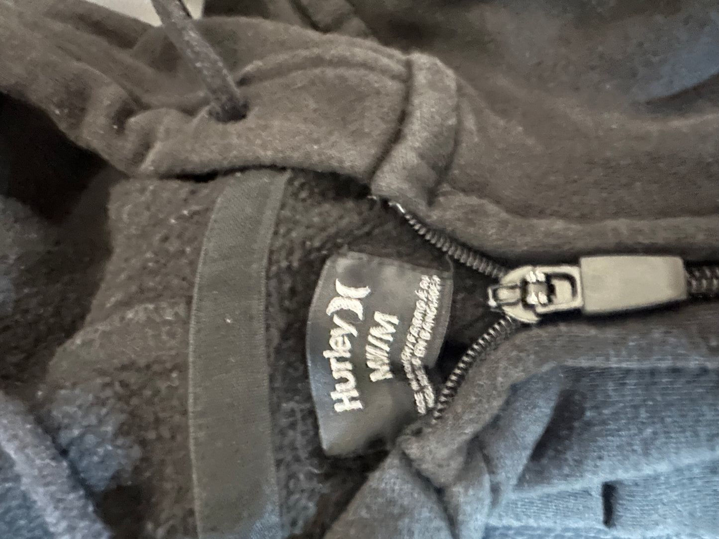 Hurley black hoodie with zipper - Small
