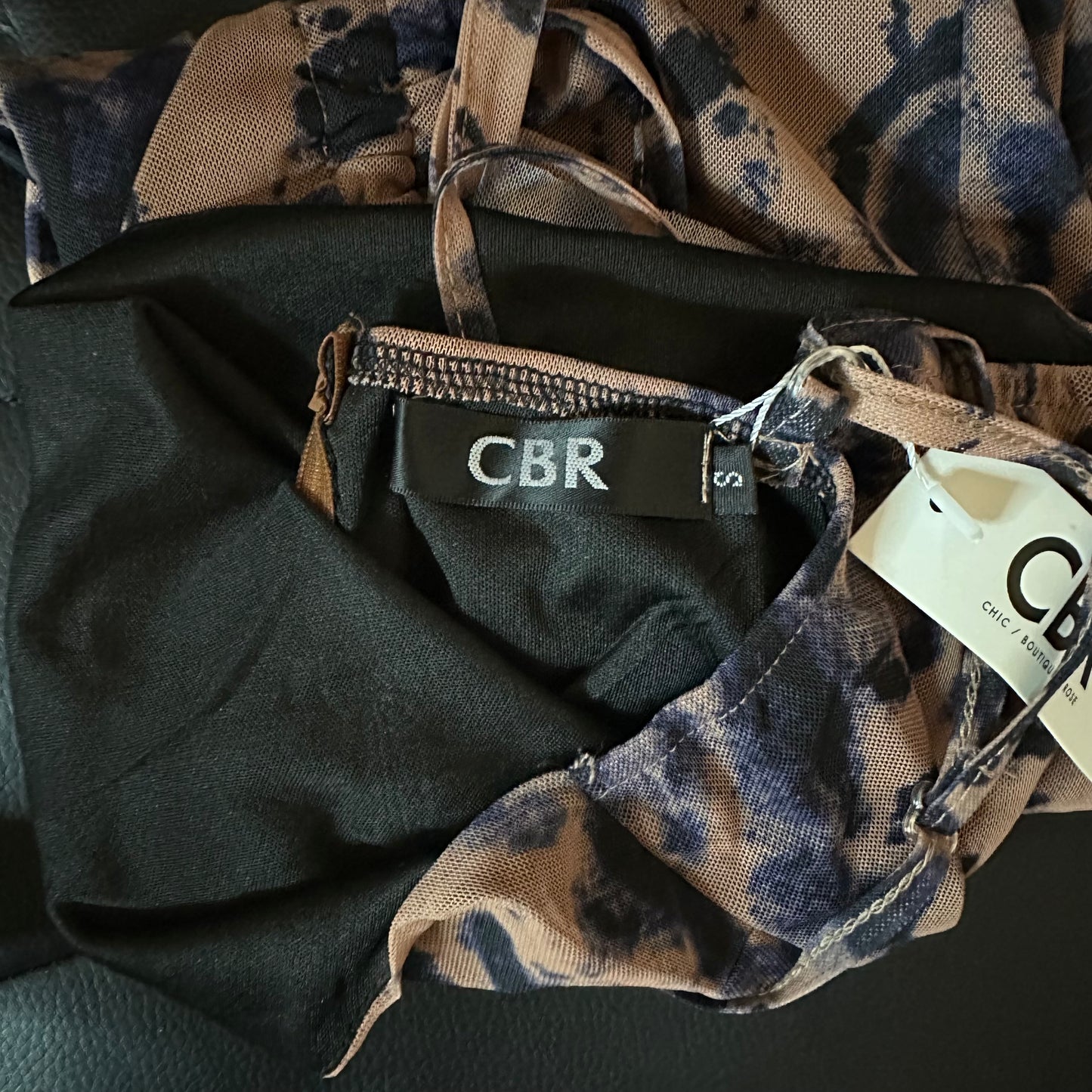 CBR Dress with blue design - Small