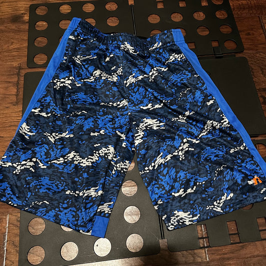 Russel blue shorts with pattern - Youth XL