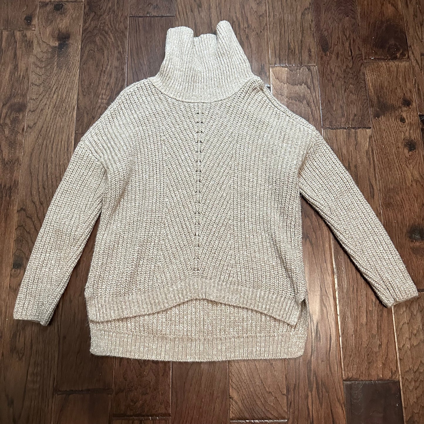 Time Tru Threaded Turtle Neck Sweater - Small