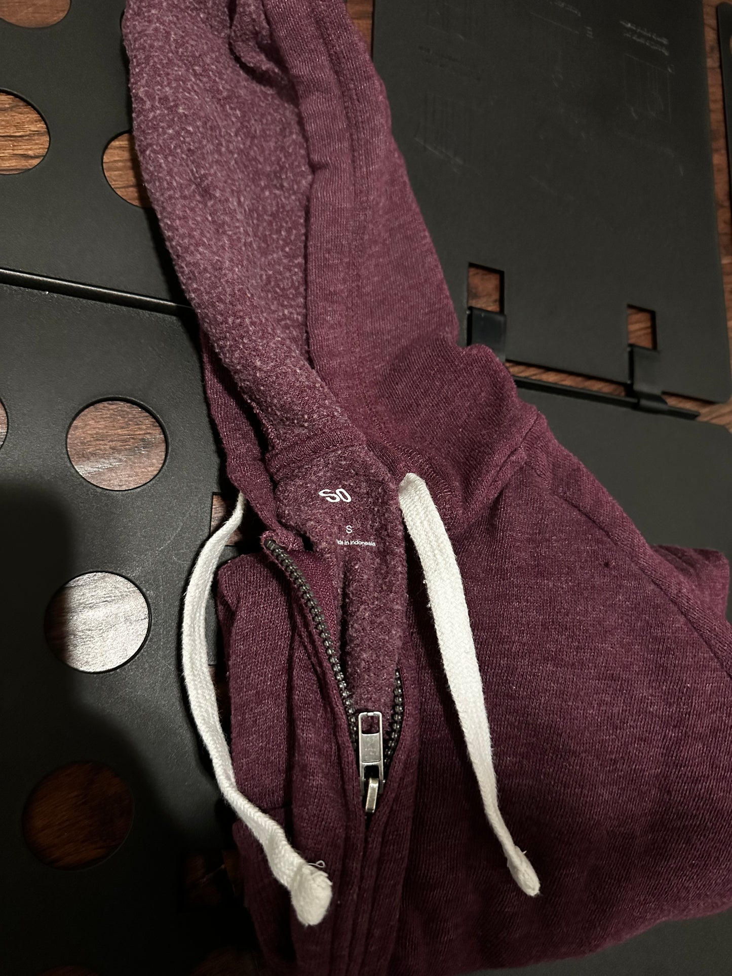 SO® Favorite Full-Zip Hoodie Maroon hoodie - Small