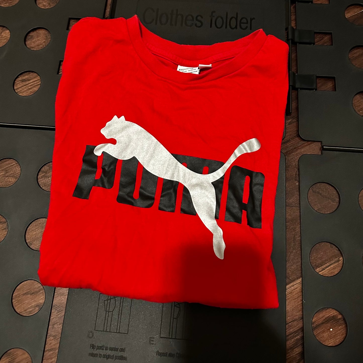 Puma cotton red shirt - Youth Large