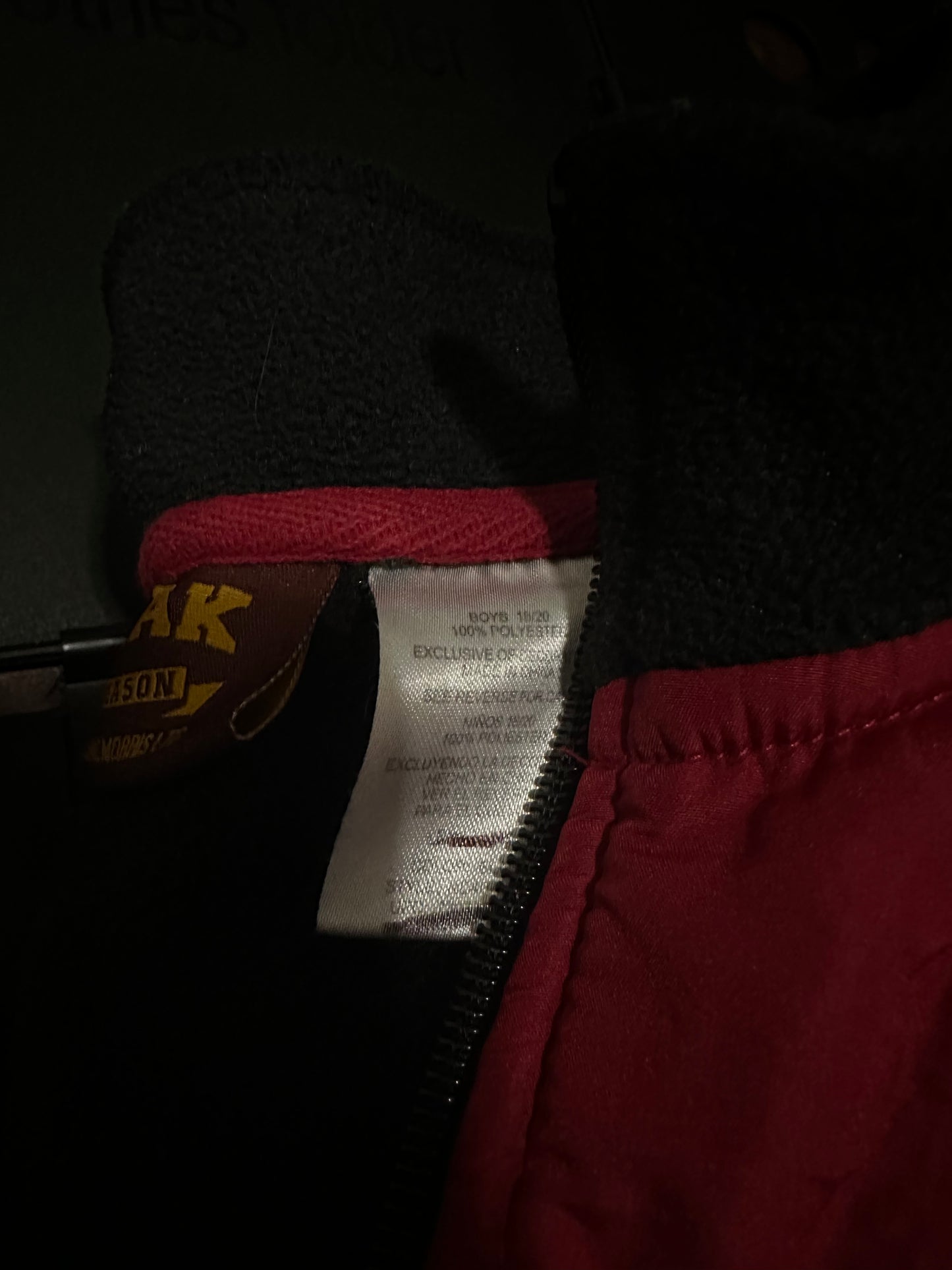 Men's Collegiate Flanker | Alabama Red and Black Fleece | WFindThrift