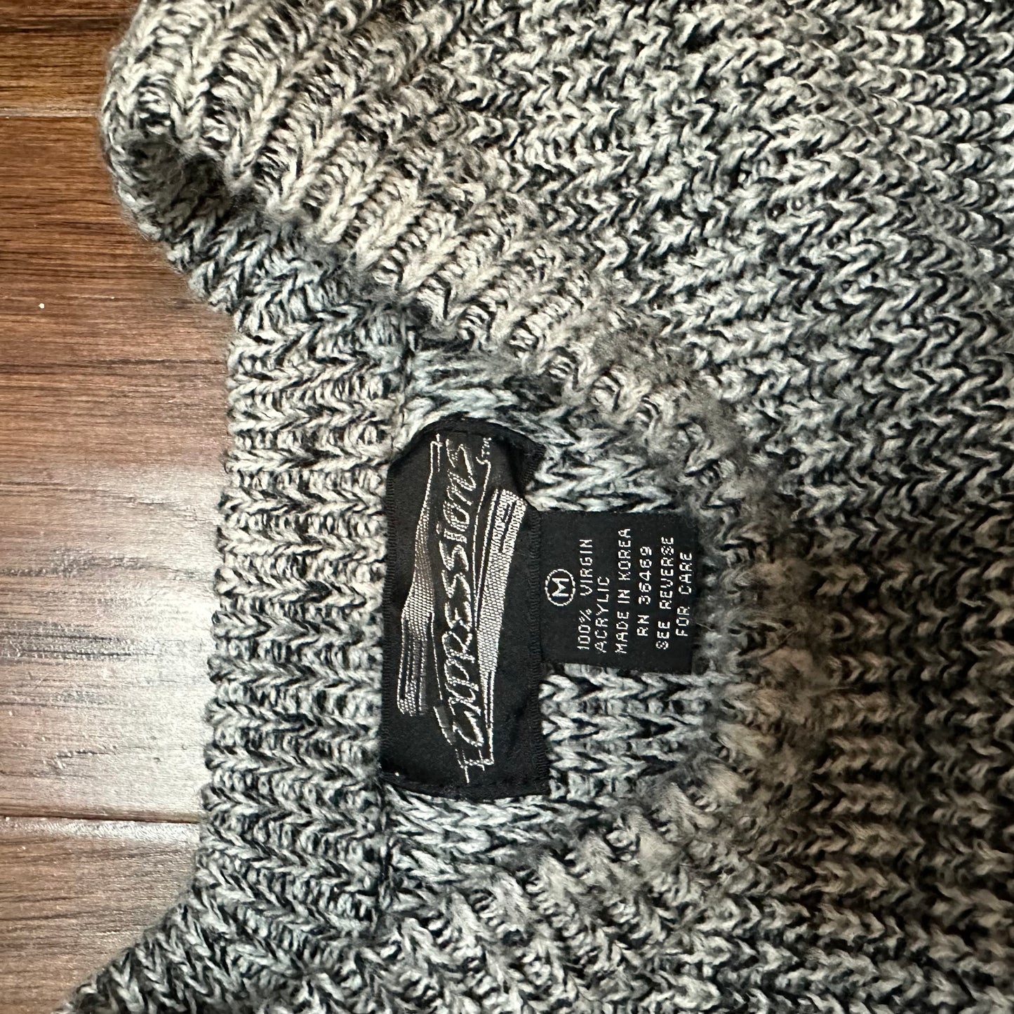 Expressions Grey Threaded sweater - medium
