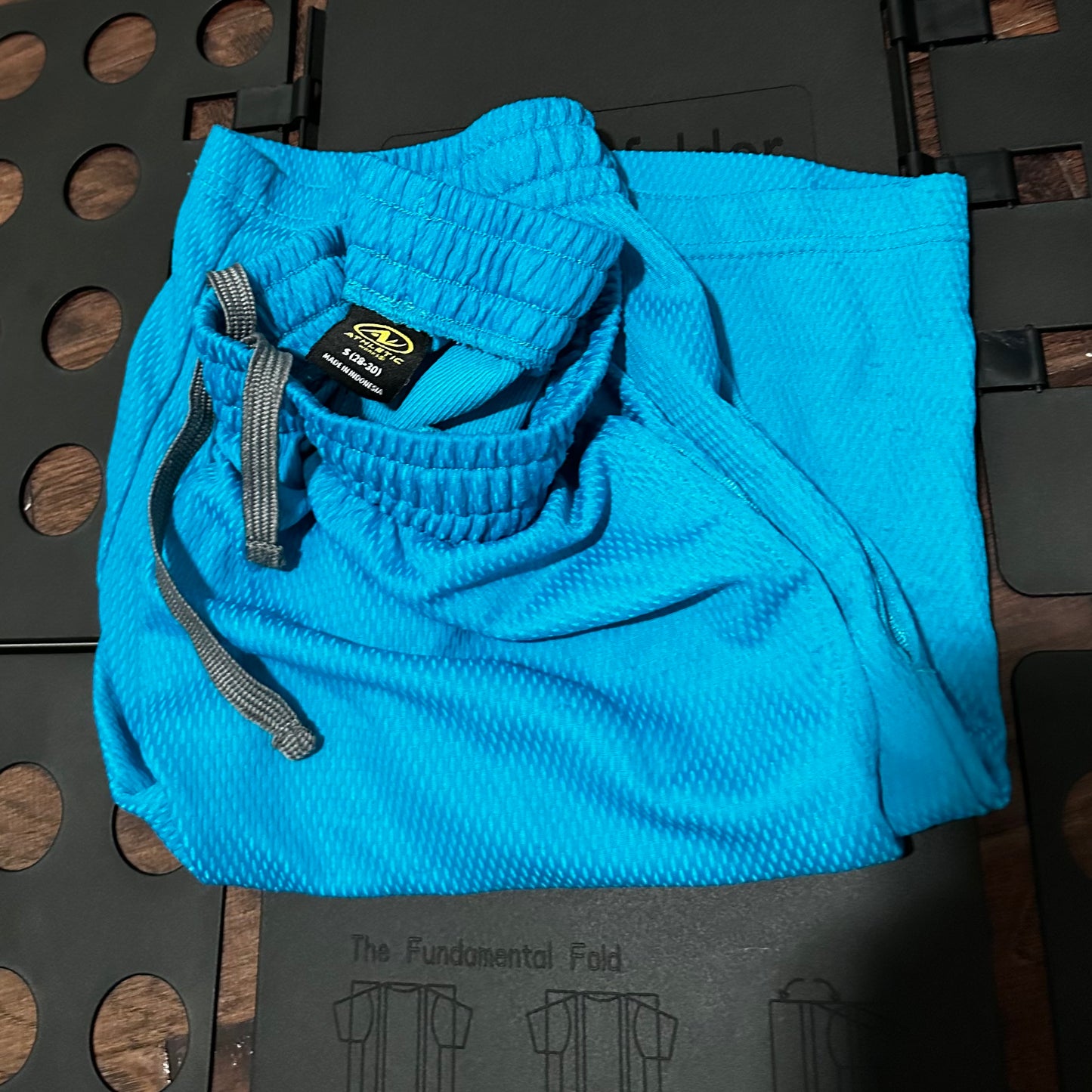 Athletic light blue shorts - Small (28-30)