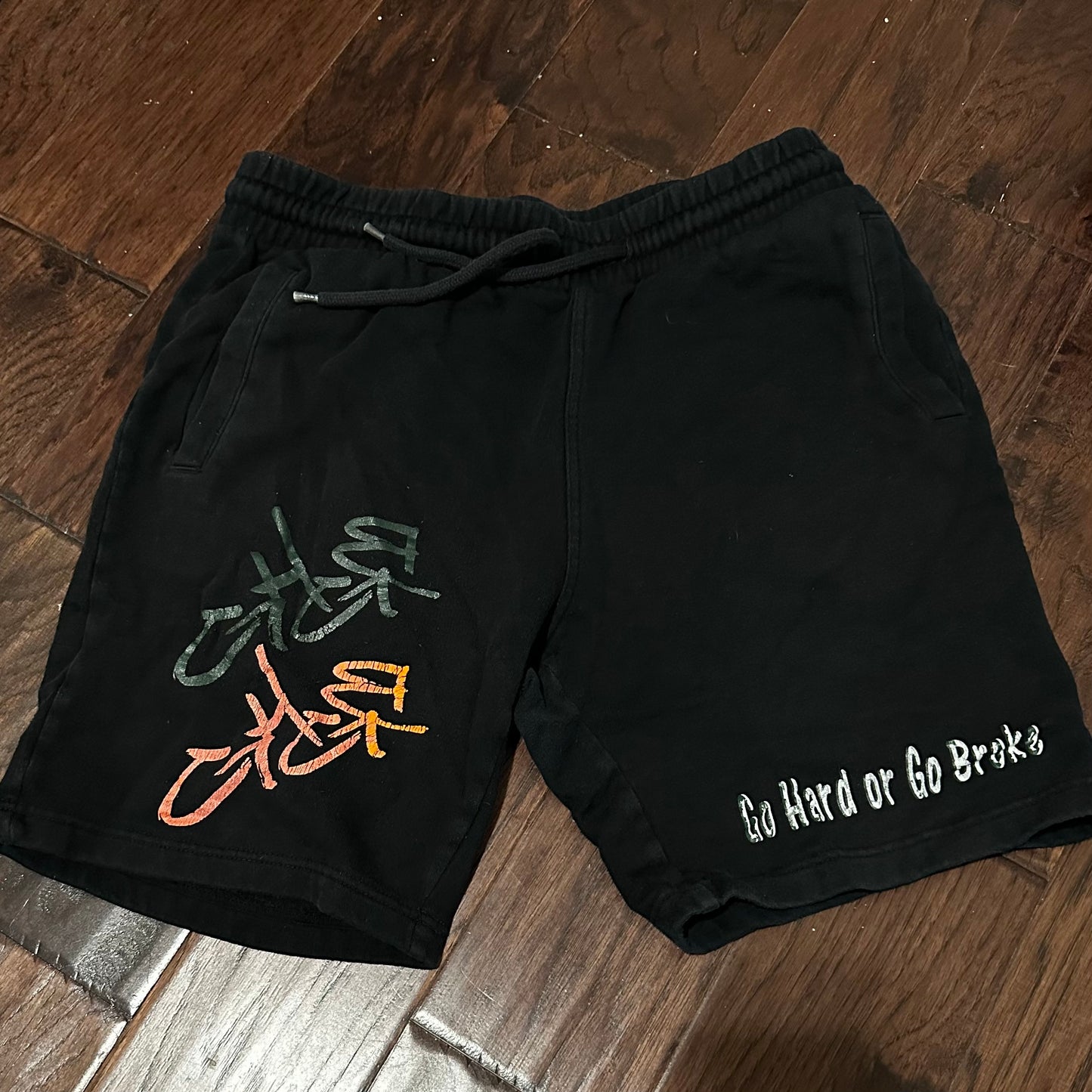 Go hard or go broke Black Shorts - Medium