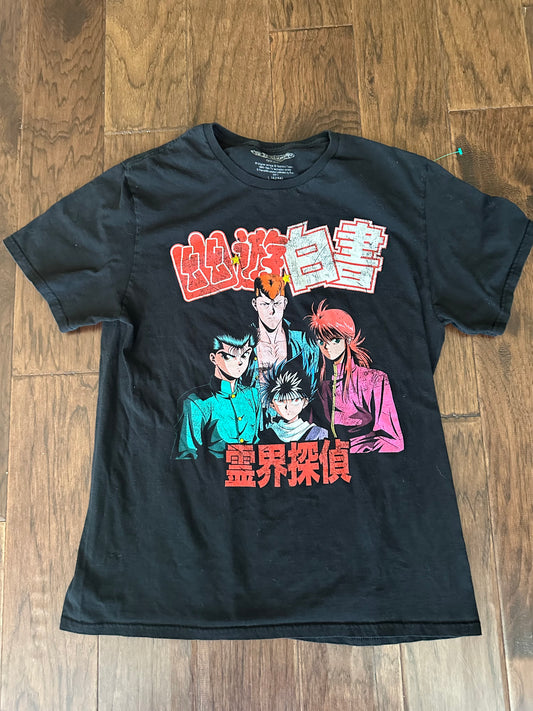 Anime Black Shirt | Anime Heroes T-Shirt Black | WFindThrift