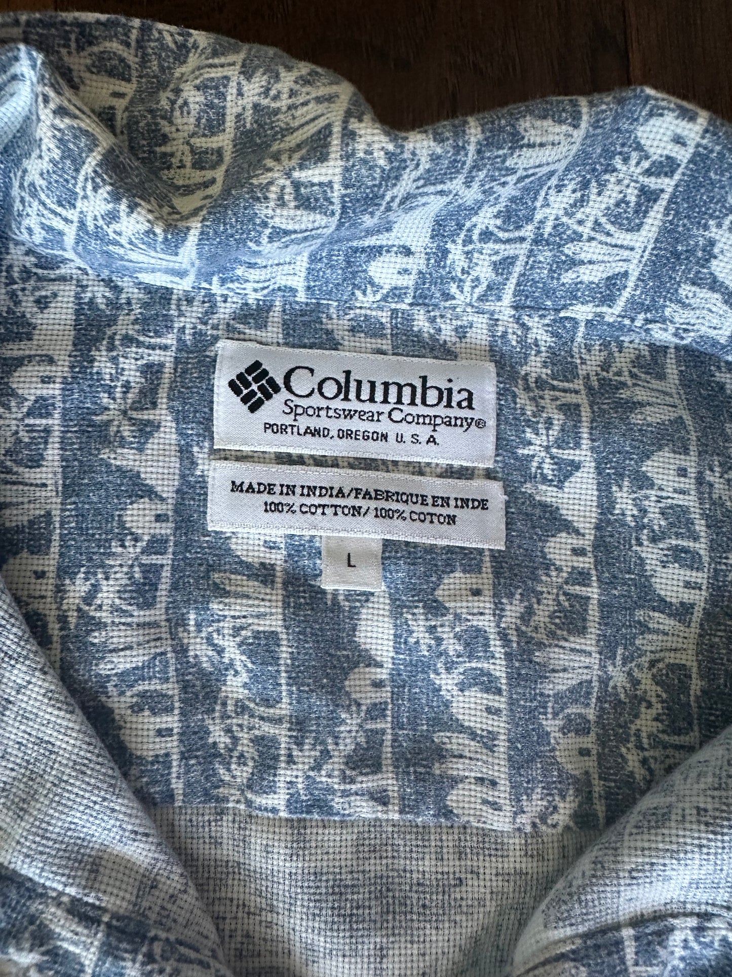 Columbia - Blue - Button Down - Large
