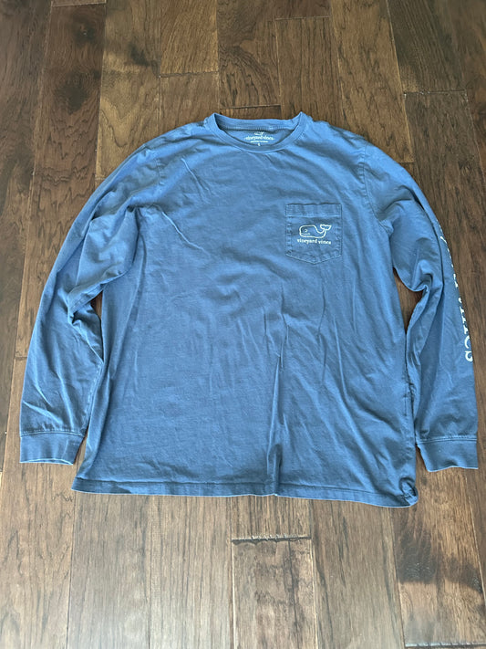 Vineyard Vines - Blue long sleeve - Large womens