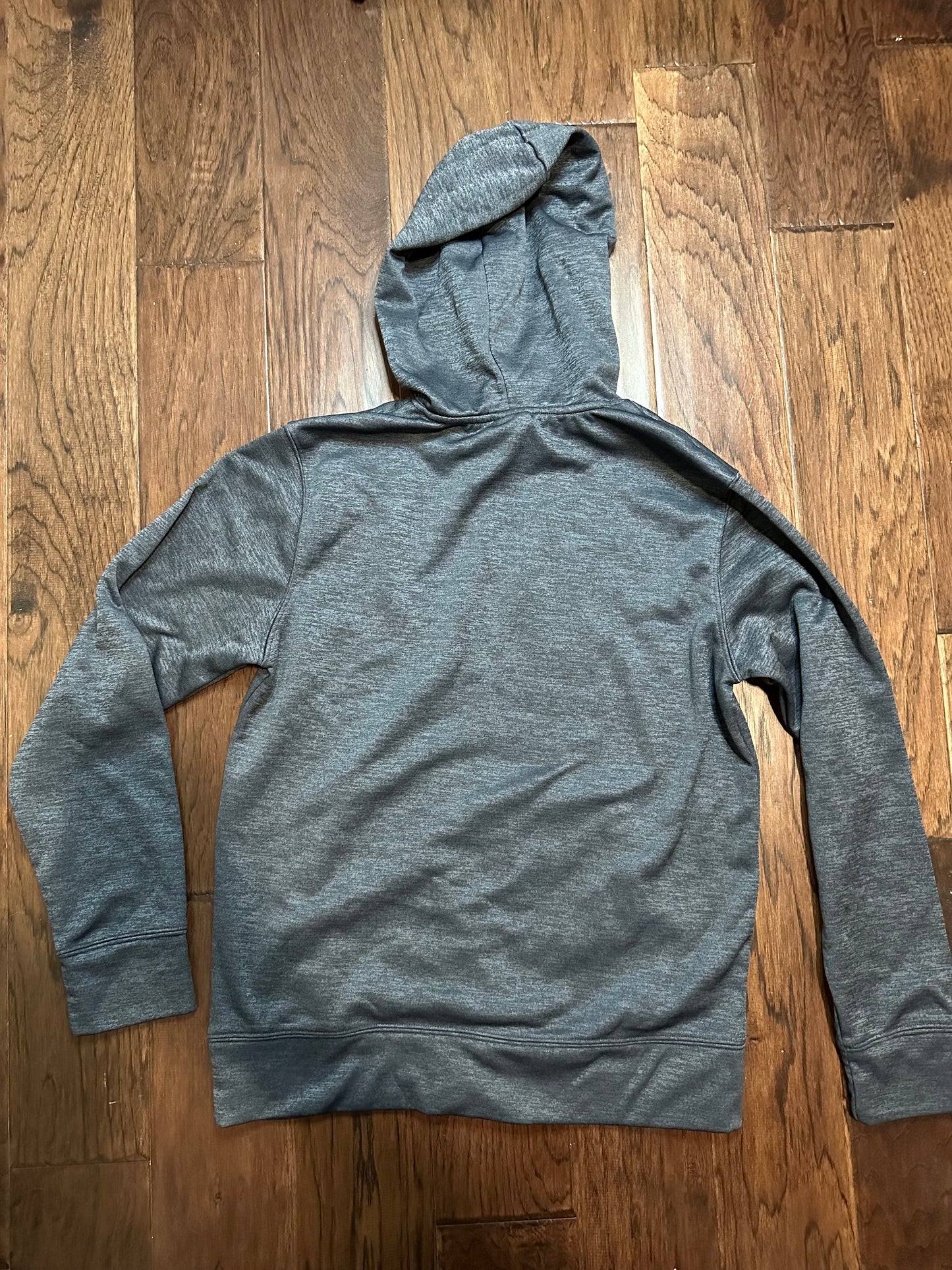 Reebok Sweater Gray White Outdoors Athletic Hoodie Sweatshirt - Medium